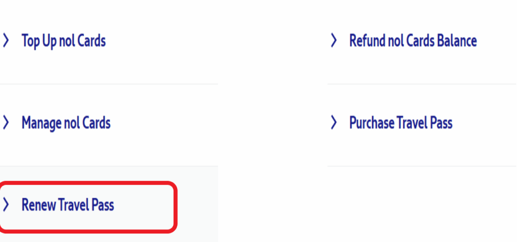 renew nol card online step by step